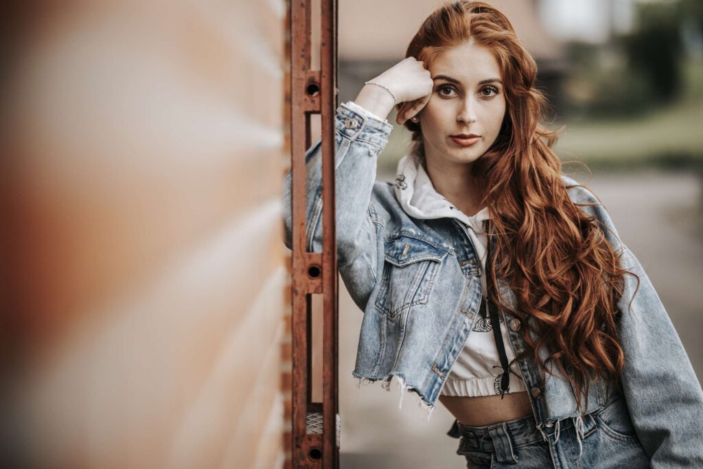 Portraitfotografie loechgau outdoor frau